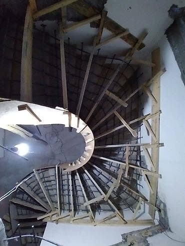 Бетонная лестница Для дома, Форма лестницы: Винтовая at lalafo.kg Бетонная лестница Для дома, Форма лестницы: Винтовая