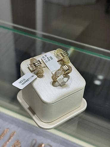 Серьги, Проба 585, Без вставки, Женские at lalafo.kg Серьги, Проба 585, Без вставки, Женские