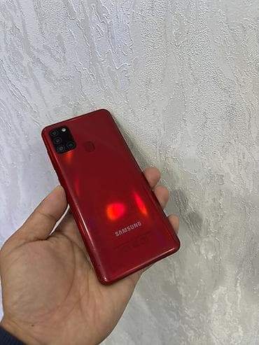 Samsung Galaxy A21S, Б/у, 32 ГБ, цвет - Красный, 2 SIM at lalafo.kg Samsung Galaxy A21S, Б/у, 32 ГБ, цвет - Красный, 2 SIM