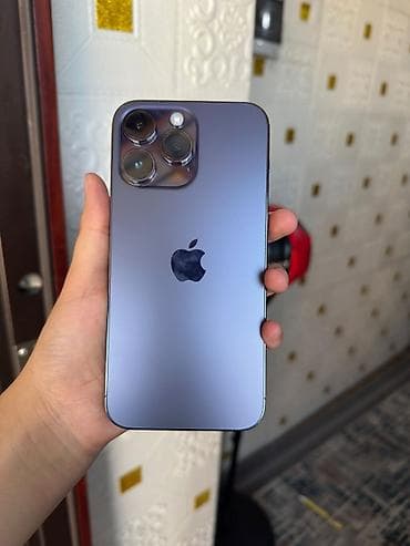 IPhone 14 Pro Max, Б/у, 256 ГБ, Deep Purple, Зарядное устройство, Защитное стекло, Чехол, 80 % at lalafo.kg IPhone 14 Pro Max, Б/у, 256 ГБ, Deep Purple, Зарядное устройство, Защитное стекло, Чехол, 80 %