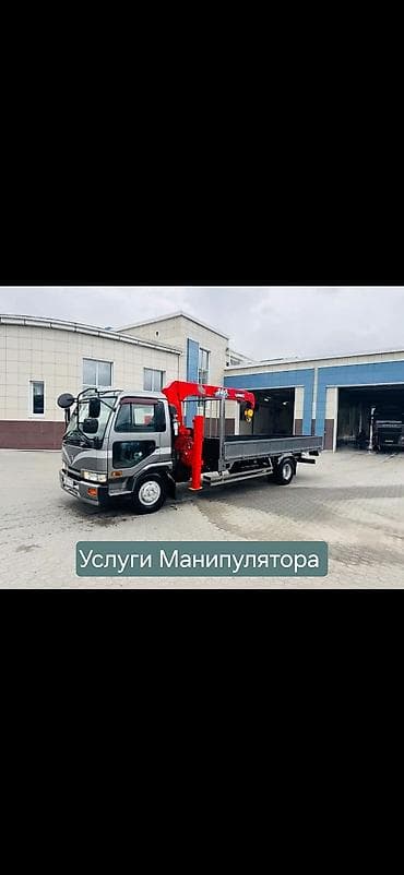 Кран-манипулятор на шасси среднетоннажного грузовика. - Платформа at lalafo.kg Кран-манипулятор на шасси среднетоннажного грузовика. - Платформа