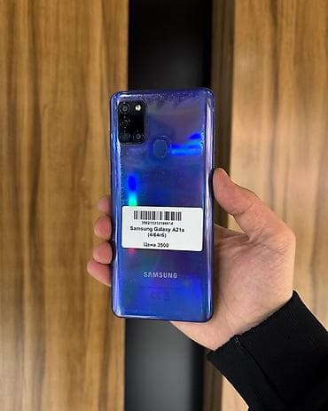 Samsung Galaxy A21S, Б/у, 64 ГБ, цвет - Синий, 2 SIM at lalafo.kg Samsung Galaxy A21S, Б/у, 64 ГБ, цвет - Синий, 2 SIM