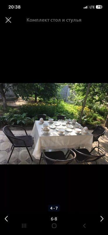 Комплект садовой мебели at lalafo.kg Комплект садовой мебели