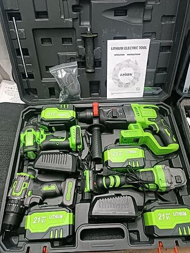 Набор аккумуляторного инструмента Shutoko 21V в кейсе Состав at lalafo.kg Набор аккумуляторного инструмента Shutoko 21V в кейсе Состав