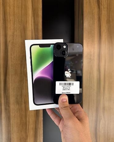 IPhone 14, Б/у, 256 ГБ, Черный, Защитное стекло, Чехол, Коробка, 78 % at lalafo.kg IPhone 14, Б/у, 256 ГБ, Черный, Защитное стекло, Чехол, Коробка, 78 %