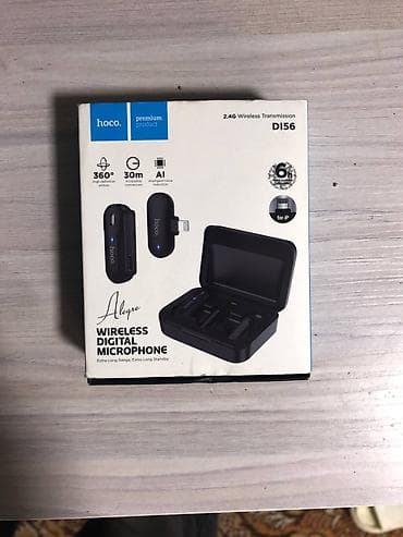 Беспроводная петличная система Hoco DI56 (2.4G) для iPhone - at lalafo.kg Беспроводная петличная система Hoco DI56 (2.4G) для iPhone -