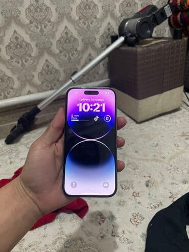 IPhone 14 Pro, 128 ГБ, Deep Purple, Защитное стекло, 85 % at lalafo.kg IPhone 14 Pro, 128 ГБ, Deep Purple, Защитное стекло, 85 %