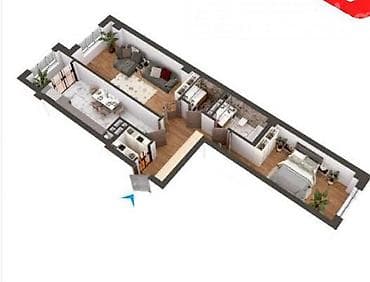 2 комнаты, 81 м², Элитка, 14 этаж, Готовая ПСО (под самоотделку) at lalafo.kg 2 комнаты, 81 м², Элитка, 14 этаж, Готовая ПСО (под самоотделку)