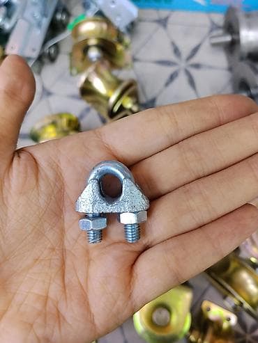 Скоба (зажим) для тросов U-образная, двухболтовая. Назначение: - at lalafo.kg Скоба (зажим) для тросов U-образная, двухболтовая. Назначение: -