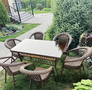 Бакча столдору: Бакча үстөлү Ротанг, Акылуу жеткирүү lalafo.kg да — 2 Бакча столдору: Бакча үстөлү Ротанг, Акылуу жеткирүү — 2
