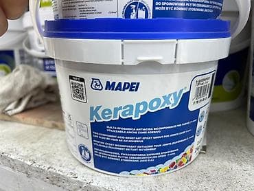 Кислотостойкая двухкомпонентная эпоксидная затирка Mapei Kerapoxy для lalafo.kg да Кислотостойкая двухкомпонентная эпоксидная затирка Mapei Kerapoxy для