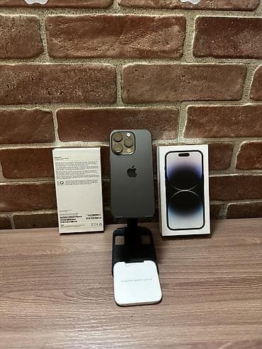 IPhone 14 Pro, Б/у, 256 ГБ, Черный, Коробка, 76 % at lalafo.kg IPhone 14 Pro, Б/у, 256 ГБ, Черный, Коробка, 76 %