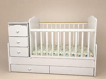 Детская кровать трансформер, Б/у, Другой тип, цвет - Белый at lalafo.kg Детская кровать трансформер, Б/у, Другой тип, цвет - Белый