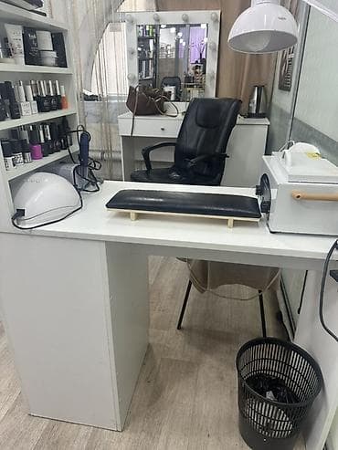 Бычуучу столдор: Рабочее место мастера маникюра/педикюра в полноценном кабинете lalafo.kg да — 1 Бычуучу столдор: Рабочее место мастера маникюра/педикюра в полноценном кабинете — 1