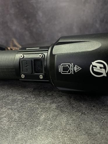 Мощный ручной фонарь с прожекторной оптикой - Корпус из at lalafo.kg Мощный ручной фонарь с прожекторной оптикой - Корпус из