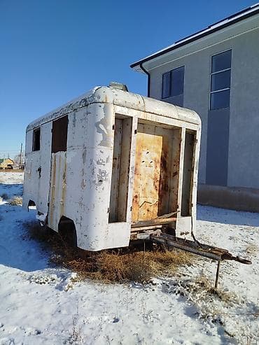 Б/У Вагон с прицепом на колесах, алюминевый покрытие. продаю срочно at lalafo.kg Б/У Вагон с прицепом на колесах, алюминевый покрытие. продаю срочно