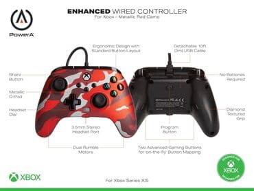 PowerA Enhanced Wired Controller for Xbox Series X|S Состояние at lalafo.kg PowerA Enhanced Wired Controller for Xbox Series X|S Состояние