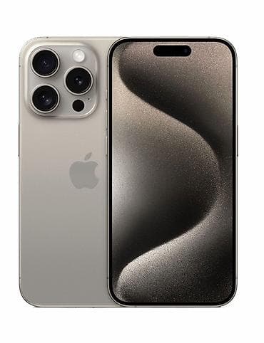 IPhone 15 Pro, Б/у, 256 ГБ, Natural Titanium, Чехол, 84 % at lalafo.kg IPhone 15 Pro, Б/у, 256 ГБ, Natural Titanium, Чехол, 84 %