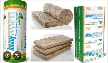 Теплоизоляция Knauf Insulation в рулонах и плитах. Предназначена для at lalafo.kg Теплоизоляция Knauf Insulation в рулонах и плитах. Предназначена для
