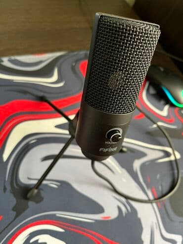 USB конденсаторный микрофон FIFINE K669B (черный). В комплекте все что at lalafo.kg USB конденсаторный микрофон FIFINE K669B (черный). В комплекте все что