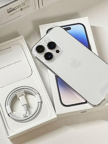 IPhone 14 Pro, Б/у, 128 ГБ, White Titanium at lalafo.kg IPhone 14 Pro, Б/у, 128 ГБ, White Titanium