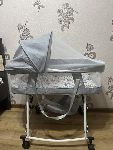 Люлька, Бешик, Металл, түсү - Боз lalafo.kg да — 1 Люлька, Бешик, Металл, түсү - Боз — 1