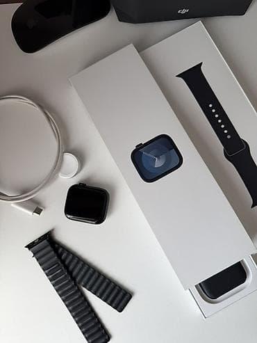 Apple Watch (series 9, размер 45 мм. АКБ 93%) В идеальном состоянии at lalafo.kg Apple Watch (series 9, размер 45 мм. АКБ 93%) В идеальном состоянии