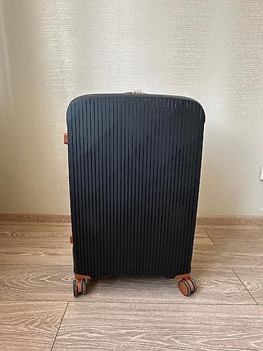 Чемодандар: Новый чемодан, для путешествий в черном цвете с оранжевыми акцентами lalafo.kg да — 3 Чемодандар: Новый чемодан, для путешествий в черном цвете с оранжевыми акцентами — 3