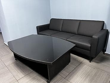 Журнальный стол, Новый, Овальная, С колесиками, цвет - Черный at lalafo.kg Журнальный стол, Новый, Овальная, С колесиками, цвет - Черный