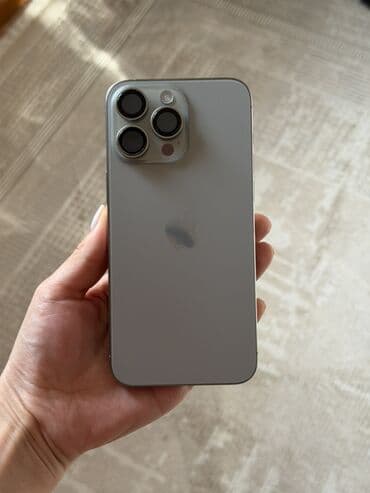 IPhone 15 Pro Max, Б/у, 256 ГБ, Серебристый, Защитное стекло, Коробка, 87 % at lalafo.kg IPhone 15 Pro Max, Б/у, 256 ГБ, Серебристый, Защитное стекло, Коробка, 87 %