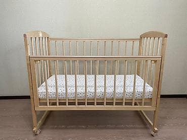 Унаа түрүндөгү керебеттер: Детская кровать 60х120 - 7000сом Березовое дерево, натуральный lalafo.kg да — 1 Унаа түрүндөгү керебеттер: Детская кровать 60х120 - 7000сом Березовое дерево, натуральный — 1