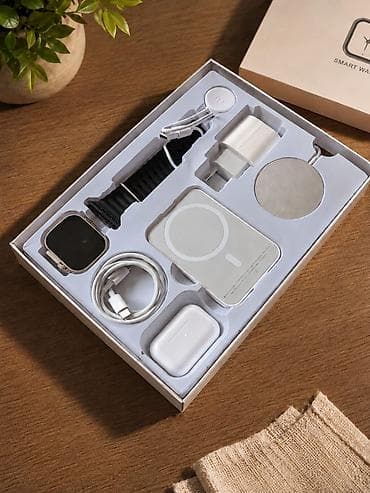 Универсальный набор гаджетов “Smart Kit”: смарт‑часы + беспроводные at lalafo.kg Универсальный набор гаджетов “Smart Kit”: смарт‑часы + беспроводные