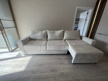 Угловой диван, C подушками, Трехместный at lalafo.kg Угловой диван, C подушками, Трехместный