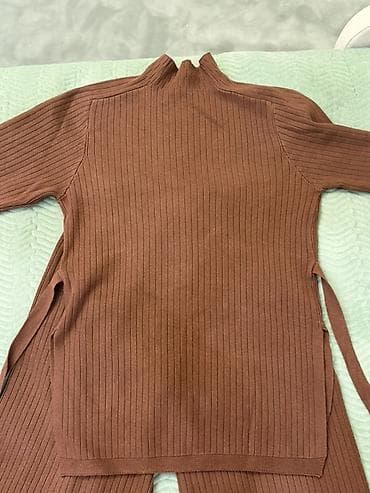 Лосиналар, леггинсылар: Костюм трикотажный женский, цвет тёплый коричневый (какао). Состав и lalafo.kg да — 2 Лосиналар, леггинсылар: Костюм трикотажный женский, цвет тёплый коричневый (какао). Состав и — 2