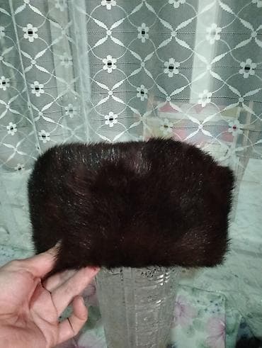 Меховая шапка-ушанка (модель «папаха») из натурального at lalafo.kg — 2 Меховая шапка-ушанка (модель «папаха») из натурального — 2