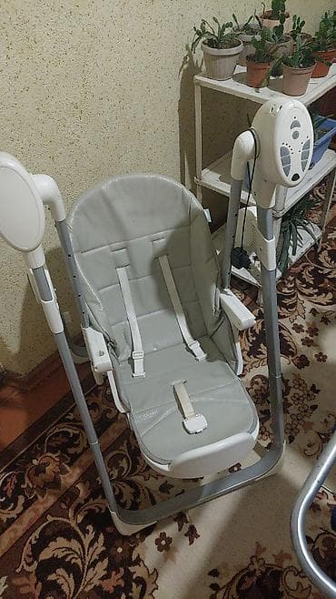 Электрические детские качели с регулируемой спинкой и столиком - Тип at lalafo.kg Электрические детские качели с регулируемой спинкой и столиком - Тип