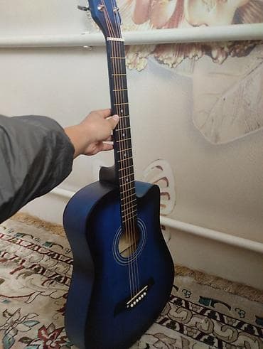 Акустическая гитара Natal, цвет Blue Burst. - Тип: акустическая at lalafo.kg Акустическая гитара Natal, цвет Blue Burst. - Тип: акустическая