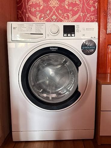 Стиральная машина Hotpoint-Ariston с фронтальной загрузкой. Основные at lalafo.kg Стиральная машина Hotpoint-Ariston с фронтальной загрузкой. Основные