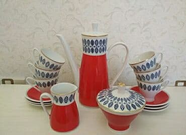 Продам фарфоровый, кофейный сервиз на 6 персон, производство Германия at lalafo.kg Продам фарфоровый, кофейный сервиз на 6 персон, производство Германия