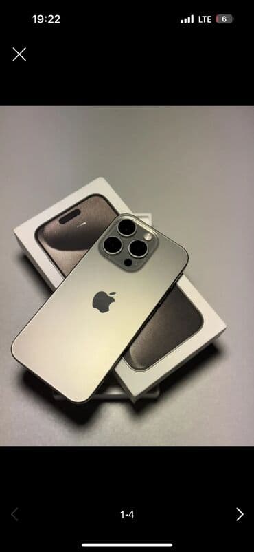IPhone 15 Pro, Новый, 128 ГБ, Natural Titanium, Зарядное устройство, Кабель, Коробка, 90 % at lalafo.kg IPhone 15 Pro, Новый, 128 ГБ, Natural Titanium, Зарядное устройство, Кабель, Коробка, 90 %