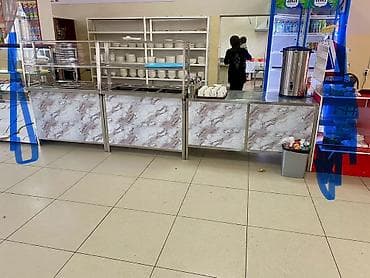 Линия раздачи для столовой/кафе из нержавеющей стали. Состав и at lalafo.kg Линия раздачи для столовой/кафе из нержавеющей стали. Состав и