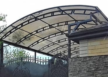 Навес, Арочный, Металл, Поликарбонат, Установка at lalafo.kg Навес, Арочный, Металл, Поликарбонат, Установка