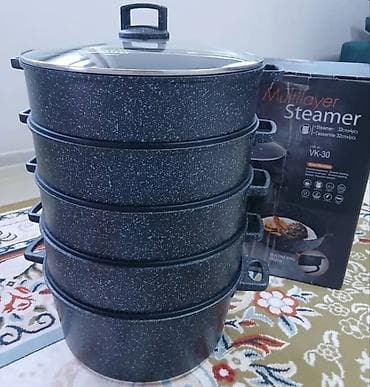 Бууга бышыргычтар: Многоярусная пароварка VK-30 (Multilayer Steamer) - Комплектация lalafo.kg да — 1 Бууга бышыргычтар: Многоярусная пароварка VK-30 (Multilayer Steamer) - Комплектация — 1