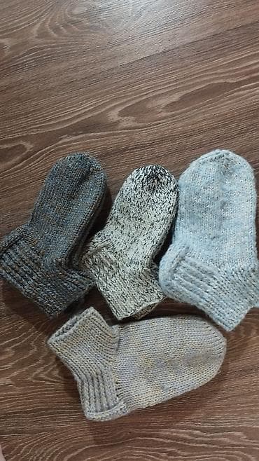 Вязаные шерстяные носки ручной работы. - Модели: классические тёплые at lalafo.kg Вязаные шерстяные носки ручной работы. - Модели: классические тёплые