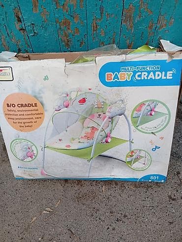 Люлька, Б/у, Качалка, Металл, цвет - Розовый at lalafo.kg Люлька, Б/у, Качалка, Металл, цвет - Розовый