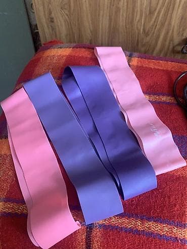 Набор фитнес-резинок (эспандеров) в петлю - Комплект из 4 at lalafo.kg Набор фитнес-резинок (эспандеров) в петлю - Комплект из 4