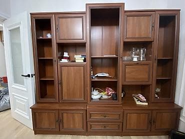 Гарнитур для зала, МДФ, цвет - Коричневый at lalafo.kg Гарнитур для зала, МДФ, цвет - Коричневый