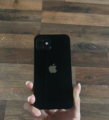 IPhone 12, Б/у, 128 ГБ, Черный, Чехол, 77 % at lalafo.kg IPhone 12, Б/у, 128 ГБ, Черный, Чехол, 77 %