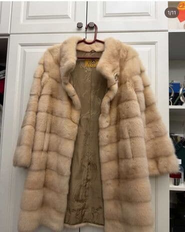 Шуба, Норка, По колено, XL at lalafo.kg Шуба, Норка, По колено, XL