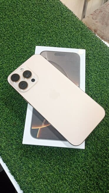 IPhone 16 Pro Max, Новый, 512 ГБ, Золотой, Коробка, 100 % at lalafo.kg IPhone 16 Pro Max, Новый, 512 ГБ, Золотой, Коробка, 100 %